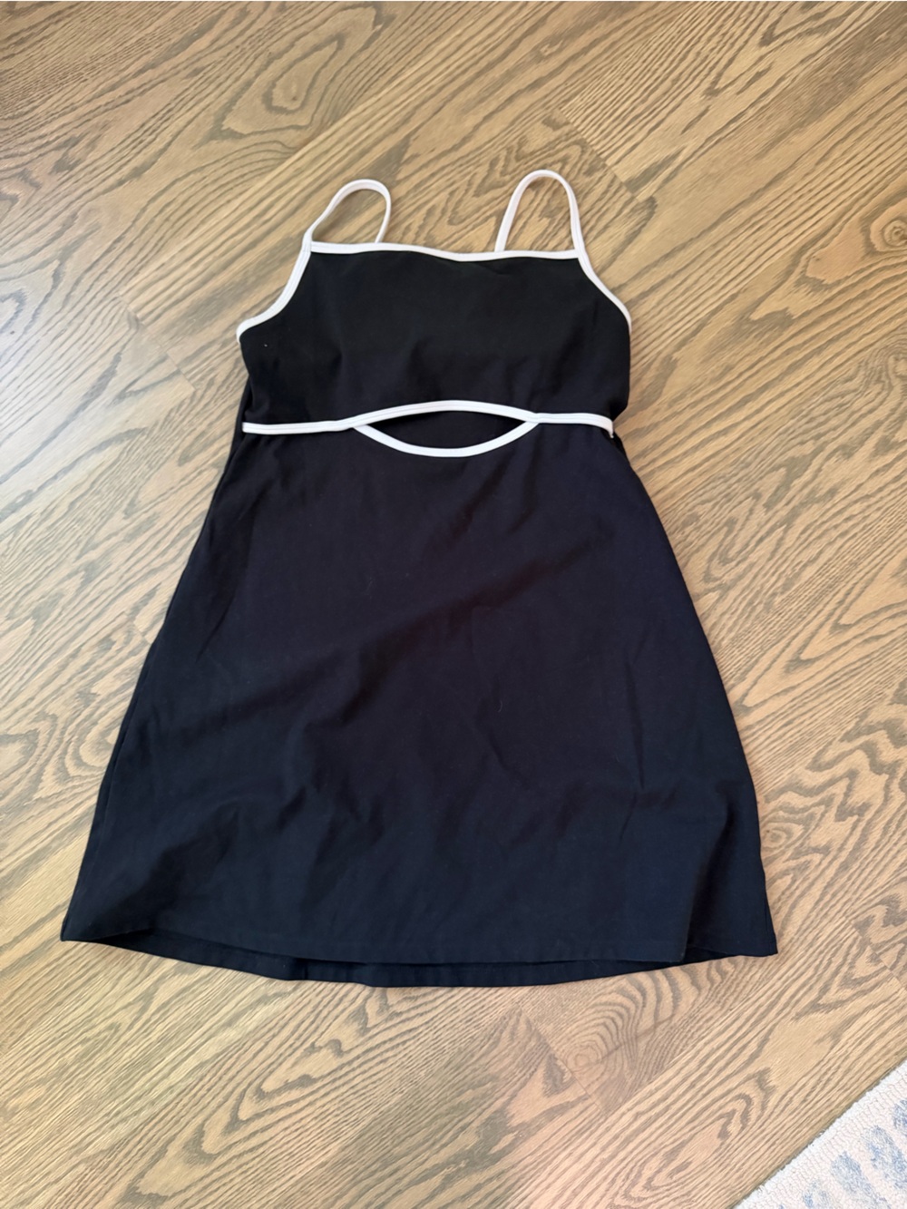 Wild Fable Black Exercise Dress with White Trim